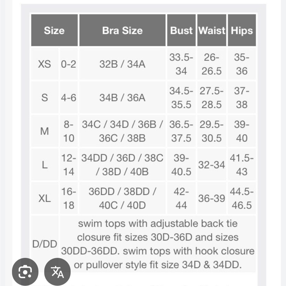 Shade Shore Coastal Grandma push up swim bra 34 DD new - Picture 11 of 12